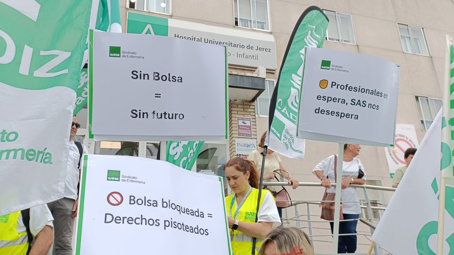 Protesta retraso Bolsa SAS